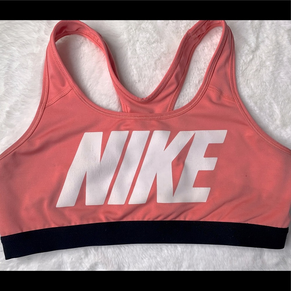 Nike Dri-Fit Racer Back Sports Bra- L/Pink